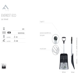 Lopata na sneh EVEREST ECO skladacia matne čierna