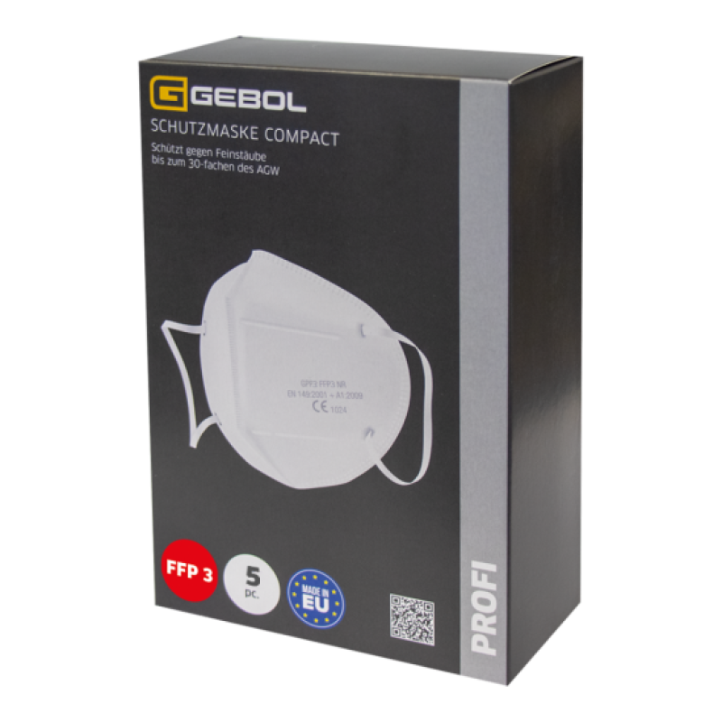 Gebol - Ochranná maska FFP3 Compact 5ks/balenie Gebol - Ochranná maska FFP3 Compact 5ks/balenie