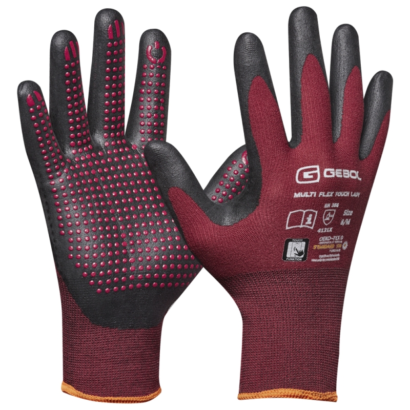 GEBOL-Pracovné rukavice MULTI FLEX TOUCH LADY č.8 GEBOL-Pracovné rukavice MULTI FLEX TOUCH LADY č.8
