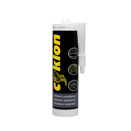 Silikón sanitárny acetát / biela / 310 ml