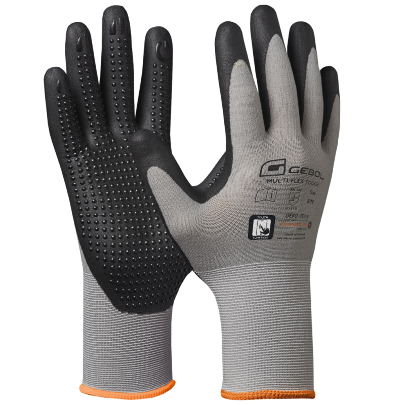 GEBOL-Pracovné rukavice MULTI-FLEX TOUCH č.8, GEBOL-Pracovné rukavice MULTI-FLEX TOUCH č.8,