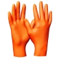 GEBOL-Rukavice jednorázové  ULTRA GRIP  NITRIL (ORANŽOVE) č.L , 50 ks