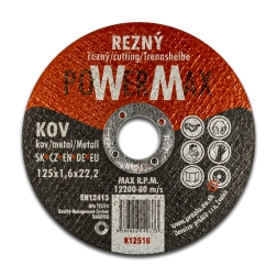 Rezný kotúč 125x1,6x22,2 kov