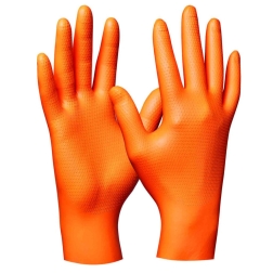 GEBOL- ULTRA GRIP  NITRIL (ORANŽOVE) /50 KS