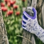 GEBOL-Pracovné rukavice  FLOWER LILA č.7,