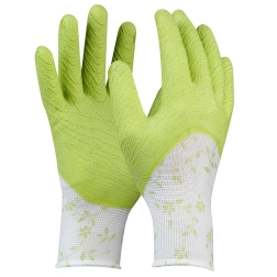 GEBOL-Pracovné rukavice FLOWER GREEN č.7,