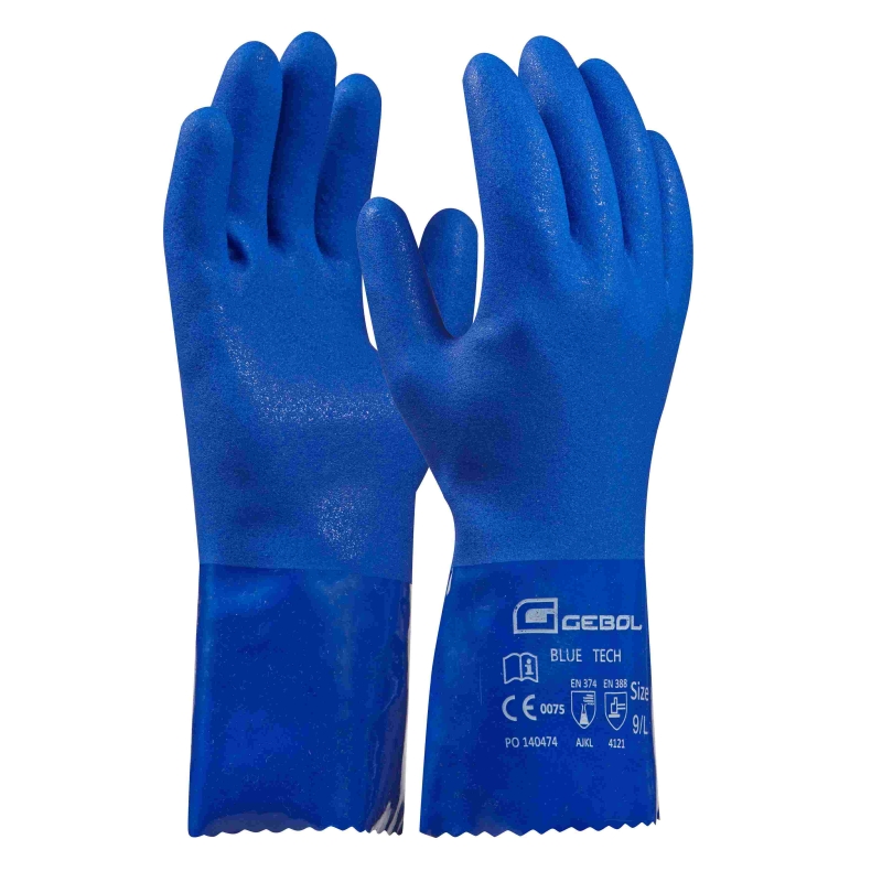 GEBOL-Pracovne rukavice BLUE TECH vel.10