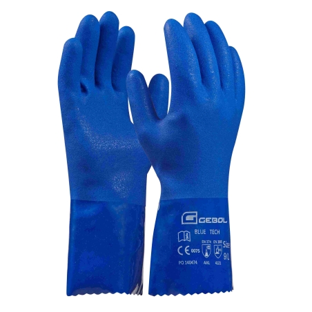 GEBOL-Pracovne rukavice BLUE TECH vel.10